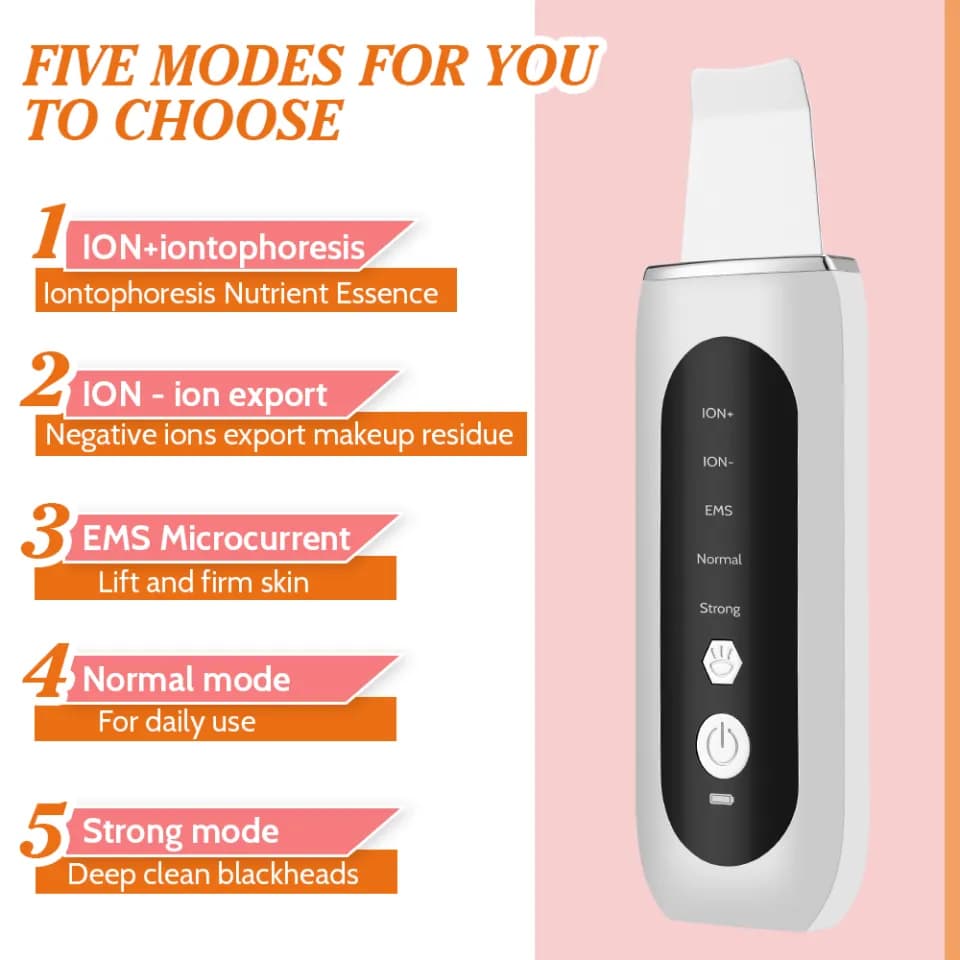 5-in-1 Ultrasonic Skin Scrubber thumb 6